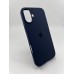 Силіконовий оригінальний круглий чохол для Apple iPhone 16 Plus (09) темно-синій