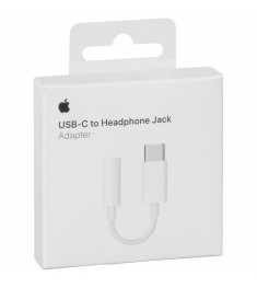 Перехідник Apple USB-C на USB-C to 3.5 мм аудіороз'єм для навушників (MU7E2) (Ор..