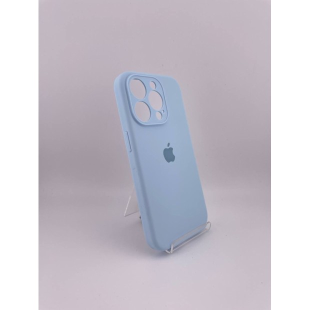 Силіконовий чохол Original RoundCam для Apple iPhone 15 Pro (53), Небесно-блакитний.