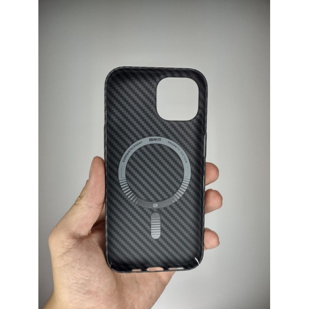 Case Overlay Carbon MagSafe for Apple iPhone 15 (Black)