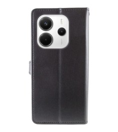 Чехол-книжка Dux Leather Xiaomi Redmi Note 14 4G (Чёрный)