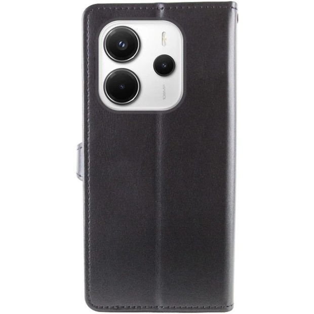 Чохол-книжка Dux Leather для Xiaomi Redmi Note 14 4G (Чорний)