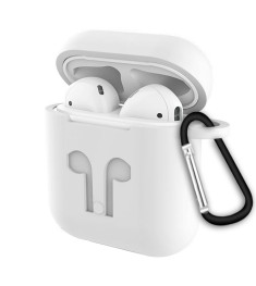 Чохол для навушників Full Silicone Case Apple AirPods 1  /  2 (06) Білий