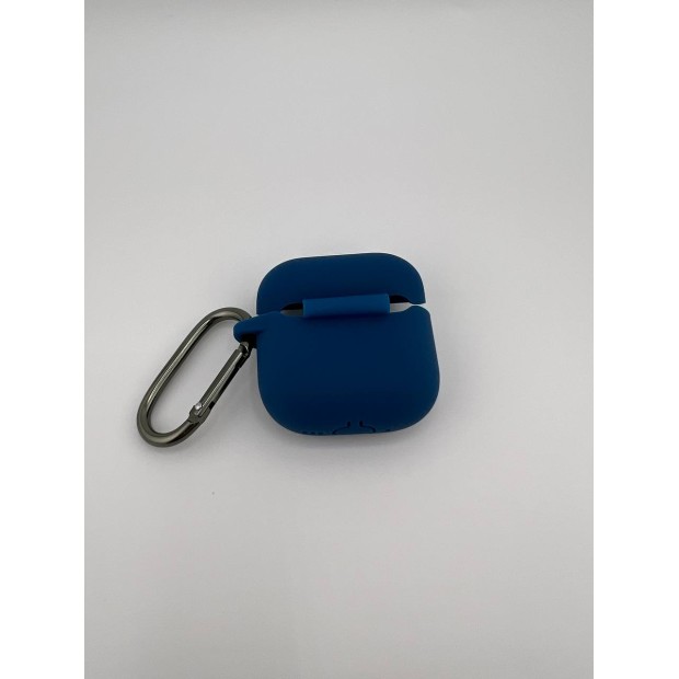 Чохол для навушників Full Silicone Case Apple AirPods 4 (22) Blue Cobalt