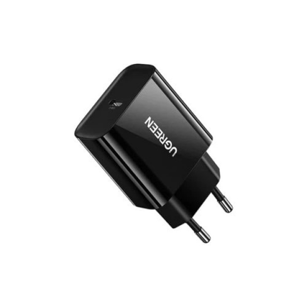 UGREEN CD137 20W 3A СЗУ-адаптер PD QC4.0 (1Type-C) (Black) (10191)
