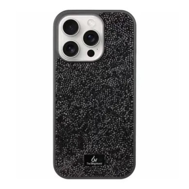 Чехол Bling World Rock Diamond iPhone 16 Pro (Black)
