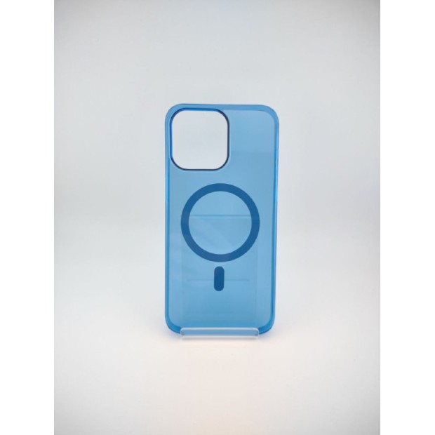 Чехол Clear Case Premium with MagSafe Apple iPhone 15 Pro Max (Royal Blue)