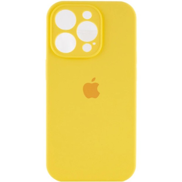 Силикон Original RoundCam Case Apple iPhone 15 Pro (47) Lemonade