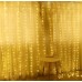 Garland-curtain 3x3m USB with remote control (Warm light)