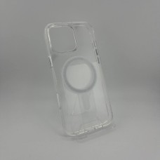 Силіконовий чохол Space Case MagSafe для Apple iPhone 16 Pro Max (Прозорий)