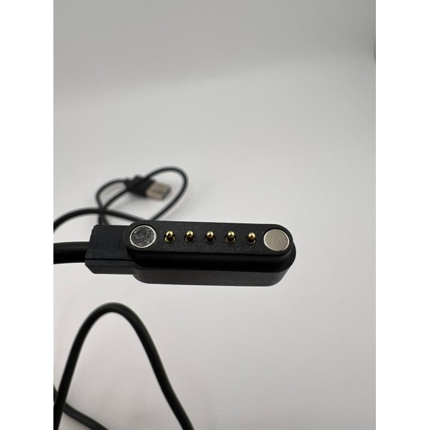 USB-кабель для смарт-годинника універсальний 5pin (3 x 12мм) (Чорний)