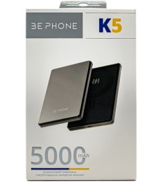 Бездротовий акумулятор BePhone K5 20W 5000mAh (Чорний) BP-K5-BK