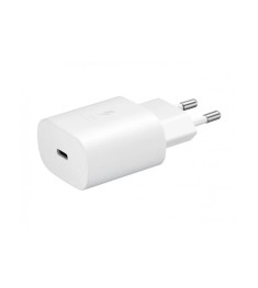 СЗУ-адаптер Samsung EP-TA800XWE 25W (1Type-C) + кабель Type-C - Type-C (White) (..