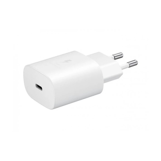 СЗУ-адаптер Samsung EP-TA800XWE 25W (1Type-C) + кабель Type-C - Type-C (White) (Original) K