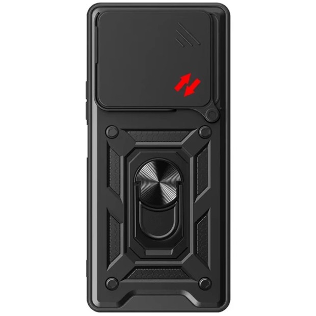 Бронь-чехол Ring Serge Armor Case Xiaomi Redmi 15C (ShutCam) (Чёрный)