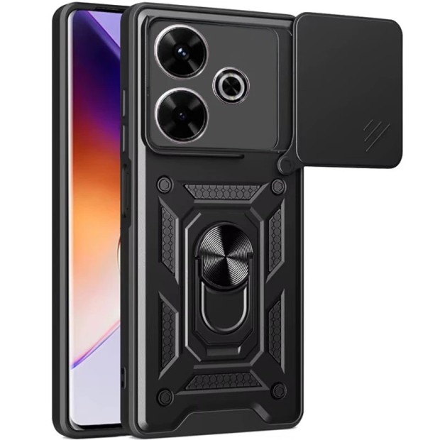 Чохол броня Ring Serge Armor Case для Xiaomi Redmi 15C (ShutCam) (Чорний)