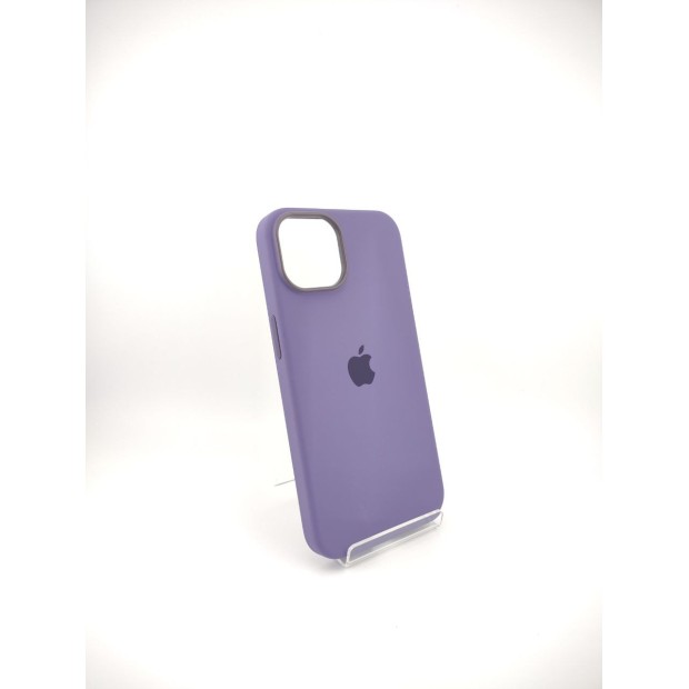 Чохол Silicone Case with MagSafe для Apple iPhone 14 (Ірис)