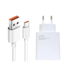 Xiaomi MDY-12-ES 67W power adapter (1 Type-C) + Type-C cable (White)