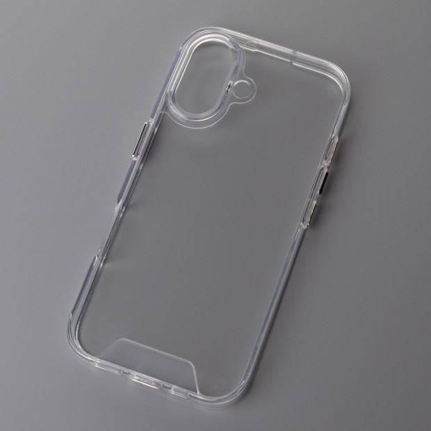 Силіконовий чохол Space Case Premium для Apple iPhone 16 Plus (Прозорий)
