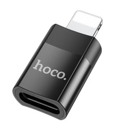 Переходник Hoco UA17 (Type-C - Lightning) (Чёрный)