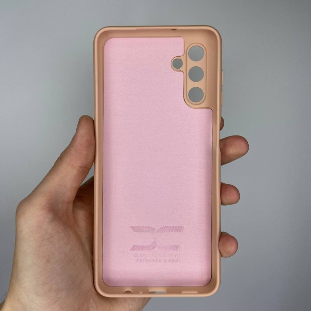 Силіконовий оригінальний чохол Samsung Galaxy A04S (2022) (ShutCam) (Персиковий)