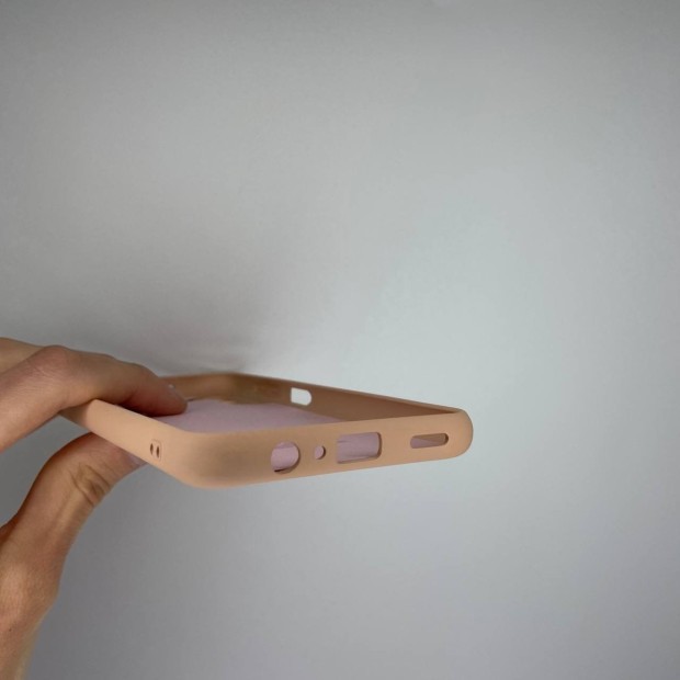 Силіконовий оригінальний чохол Samsung Galaxy A04S (2022) (ShutCam) (Персиковий)