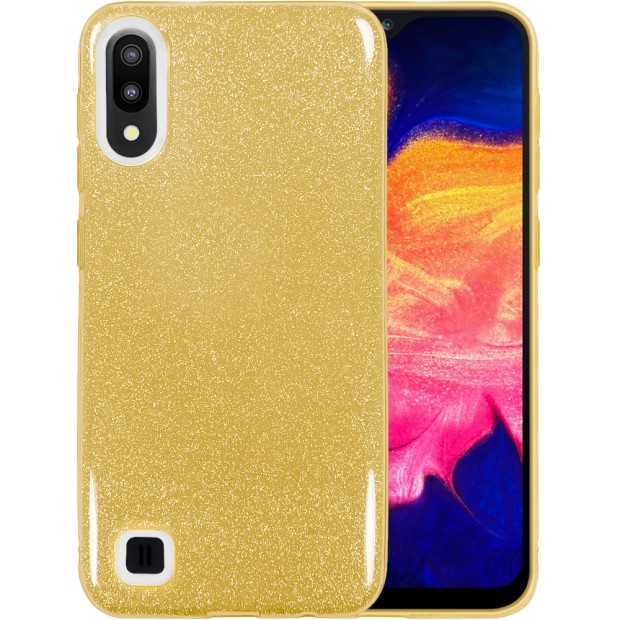 Силикон Glitter Samsung Galaxy A10 / M10 (2019) (Золотой)