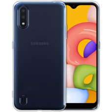 Силіконовий чохол WS для Samsung Galaxy A01 (2020) (прозорий)