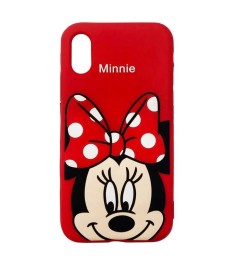 Силіконовий чохол Disney Minnie для Apple iPhone XR (Червоний)