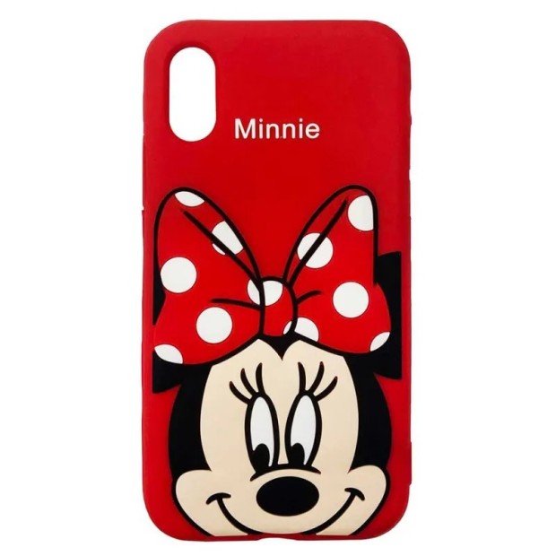 Силіконовий чохол Disney Minnie для Apple iPhone XR (Червоний)