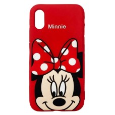 Силіконовий чохол Disney Minnie для Apple iPhone XR (Червоний)