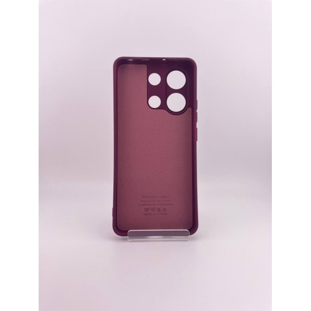 Силіконовий чохол Original Xiaomi Redmi Note 13 4G (ShutCam) (Бордовий)
