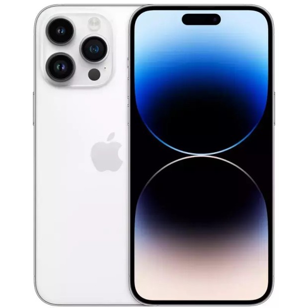 Мобильный телефон Apple iPhone 14 Pro Max 128Gb (E-Sim) (Silver) (Grade A) 100% Б/У O