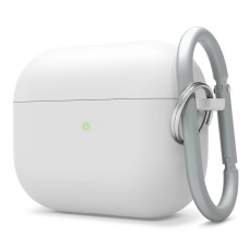 Чехол для наушников Full Silicone Case with Microfiber Apple AirPods Pro (06) White