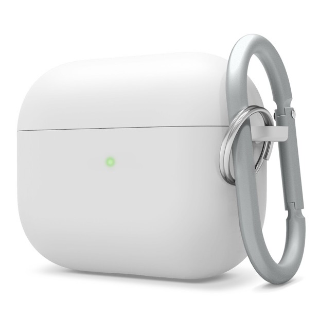 Чехол для наушников Full Silicone Case with Microfiber Apple AirPods Pro (06) White