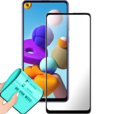 Захисне скло 5D Ceramic Samsung Galaxy A21  /  A21S (2020) Black