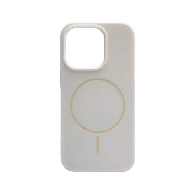 Силикон Original Round Case with MagSafe Apple iPhone 15 Pro (17) Antique White
