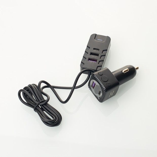 FM - модулятор DC TC-21 Bluetooth 5V/12V/24V/6.2A (Чёрный) D