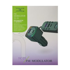 FM - модулятор DC TC-21 Bluetooth 5V / 12V / 24V / 6.2A (Чорний) D