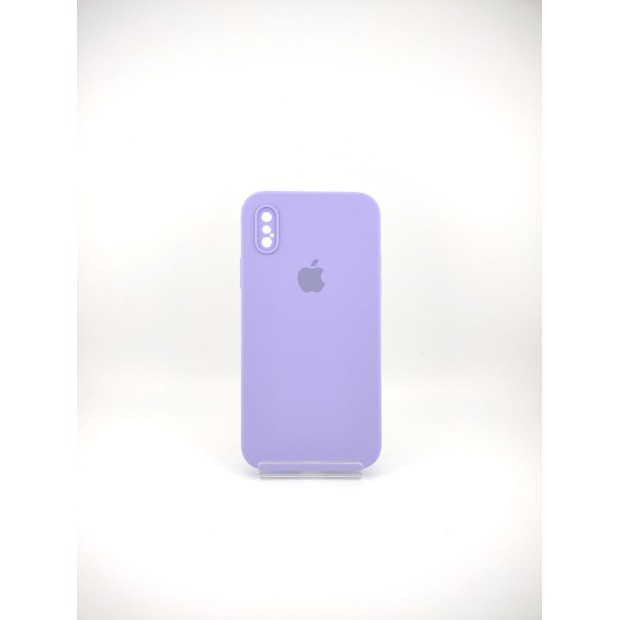 Силикон Original Square RoundCam Case Apple iPhone X / XS (43) Glycine