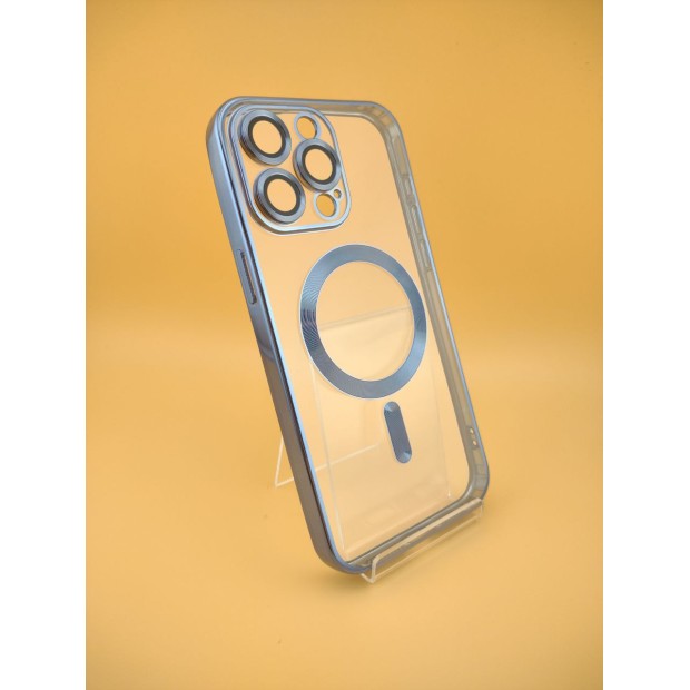 Чохол UMKU Shining з MagSafe для Apple iPhone 15 Pro Max (Sierra Blue)
