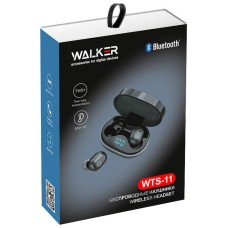 Бездротові навушники-гарнітура вакуумні Walker WTS-11 (Чорні)