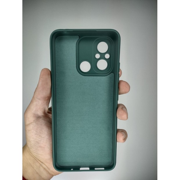 Силіконовий чохол Original 360 для Xiaomi Redmi 12C  /  11A (ShutCam) (Темно-зелений)