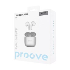 Бездротові навушники-гарнітура вкладиші Proove Cold Sound 2 (Сріблясті / Білі) TWCS20010006