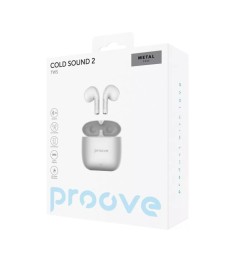 Бездротові навушники-гарнітура вкладиші Proove Cold Sound 2 (Сріблясті / Білі) T..
