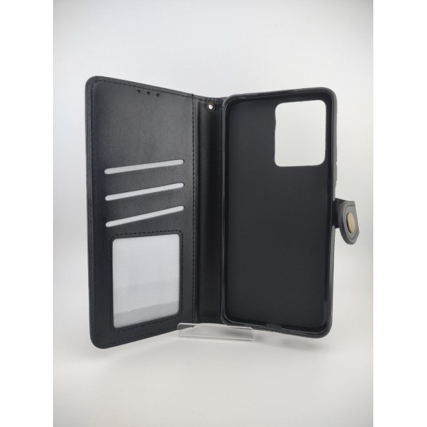 Leather Book Gallant Flip Case for Xiaomi Redmi Note 12 4G (Black)