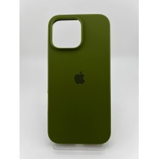 Силикон Original Round Case Apple iPhone 16 Pro Max (46) Deep Green