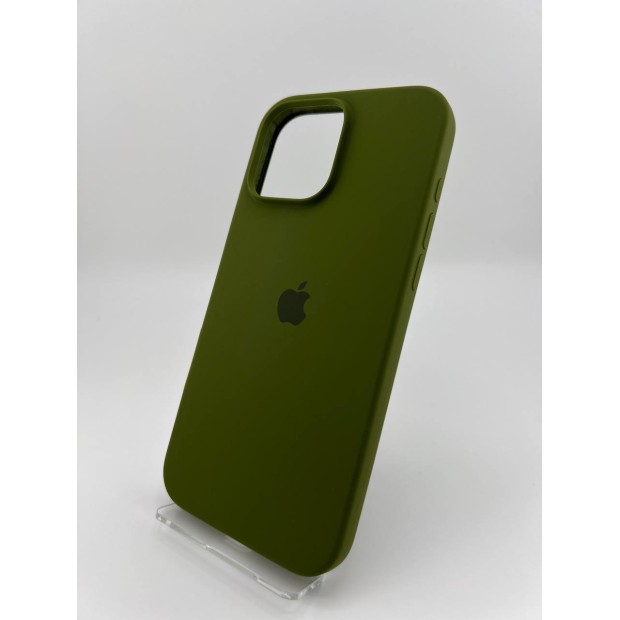 Силикон Original Round Case Apple iPhone 16 Pro Max (46) Deep Green
