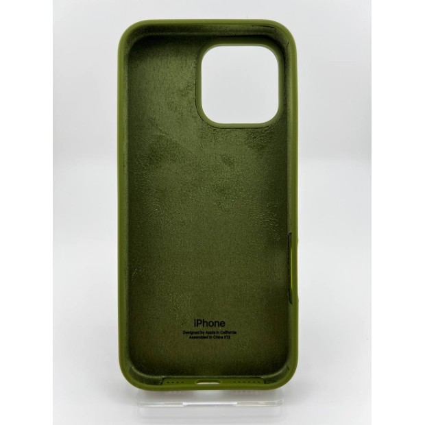 Силикон Original Round Case Apple iPhone 16 Pro Max (46) Deep Green