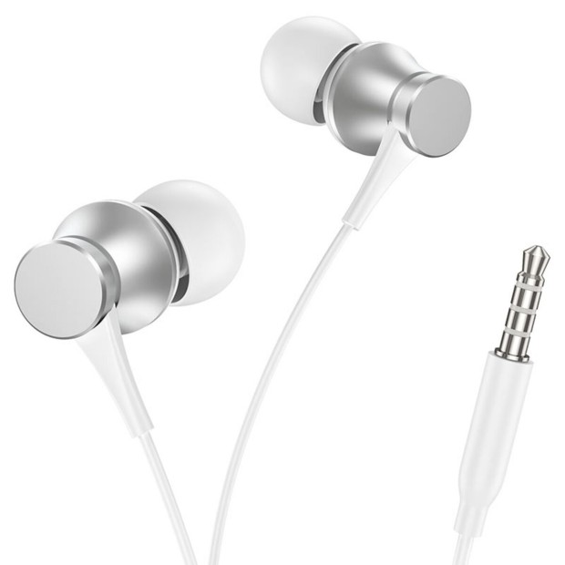 Wired in-ear headset Borofone BM73 Platinum (White)